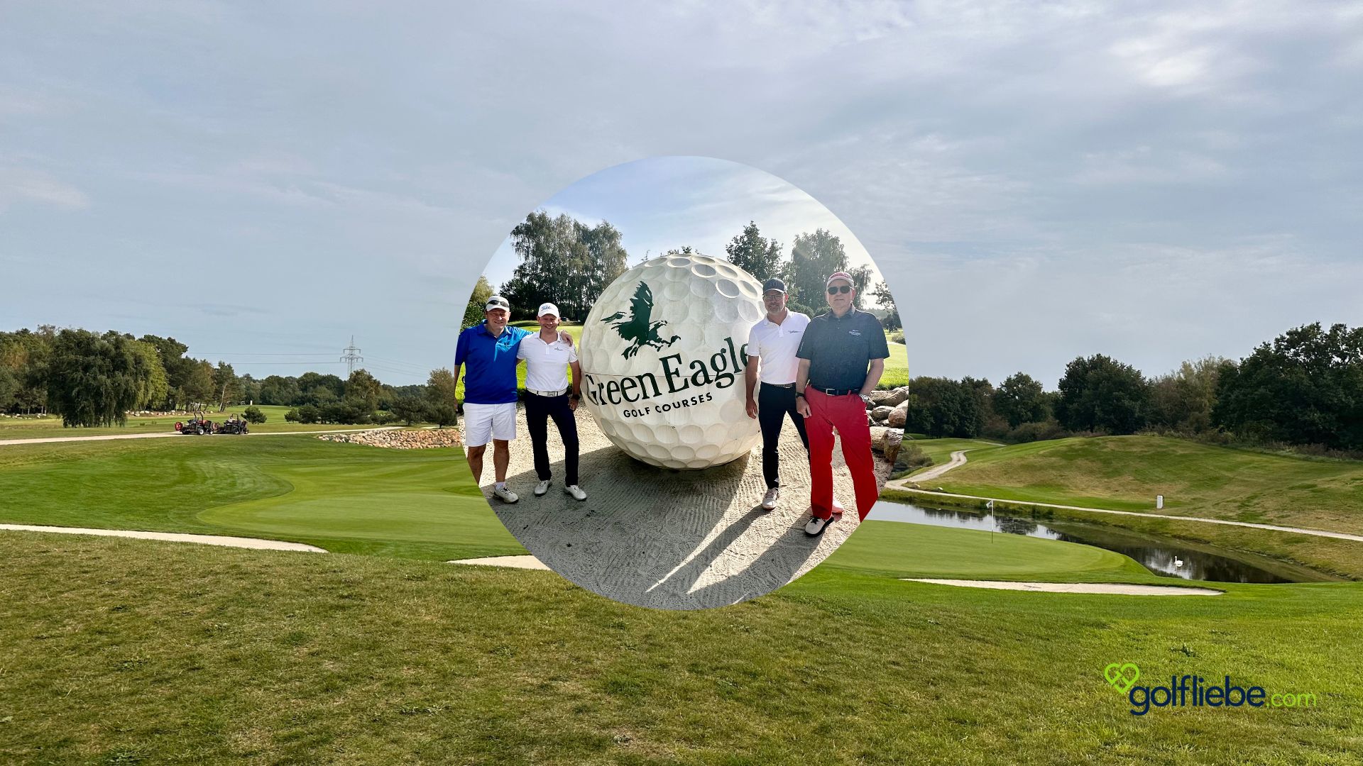 Michael, Andreas, Fred und Matthias Zu Besuch auf dem Green Eagle Golf Course Porsche Nord Course Golfliebe.com