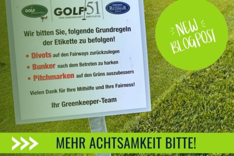 Vorschaubild Mehr Achtsamkeit bitte - Pitchmarken, Divots, Bunker - golfliebe.com