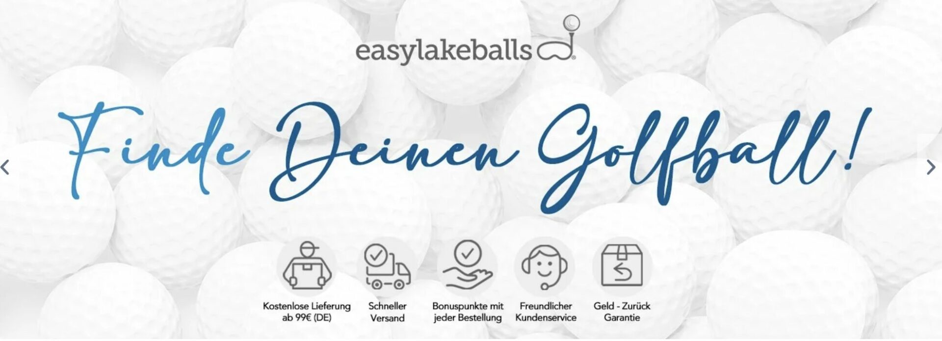 Finde Deinen Golfball - Link zu EasyLakeballs