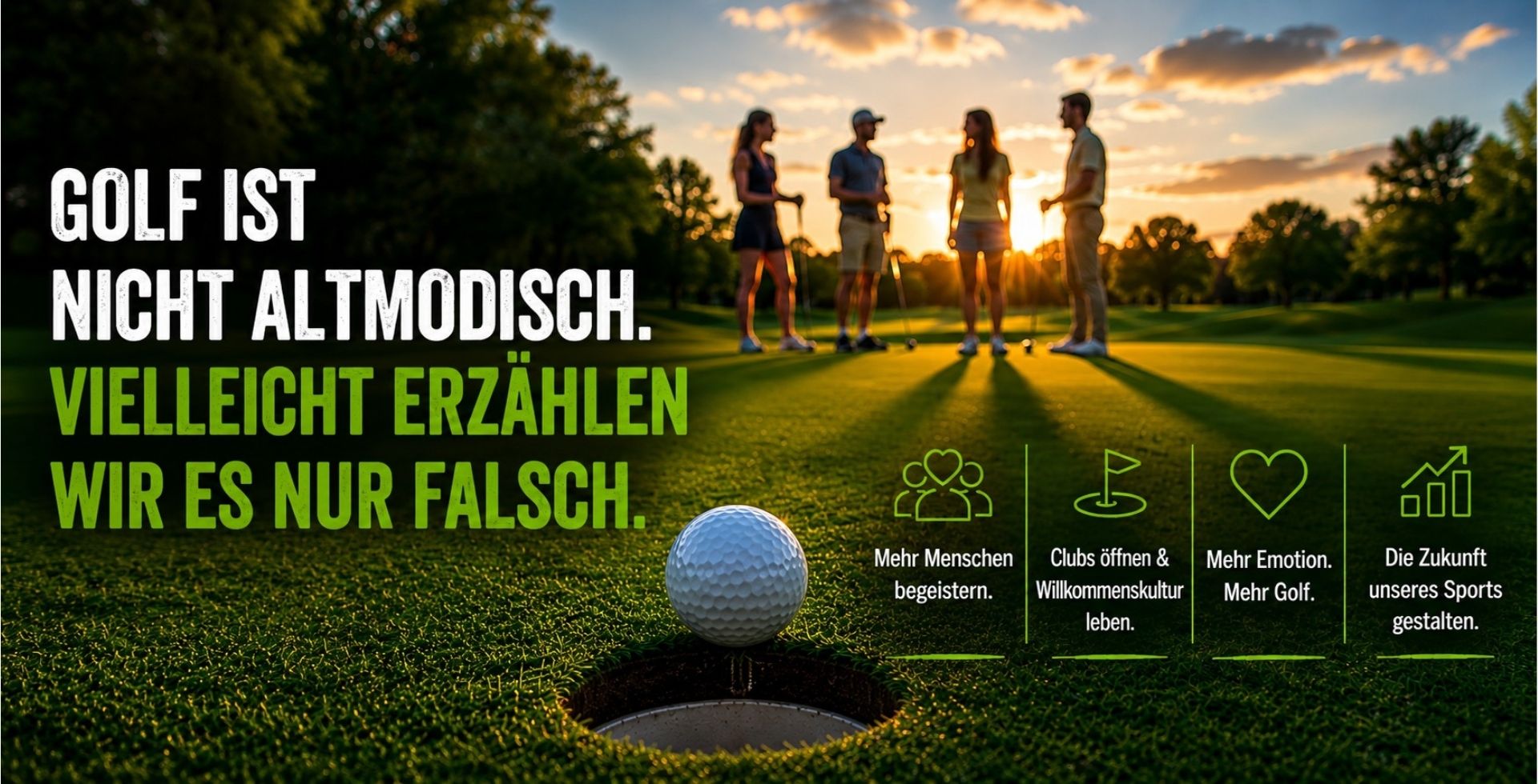 Golf ist nicht altmodisch, vielleicht erzählen wir es nur falsch