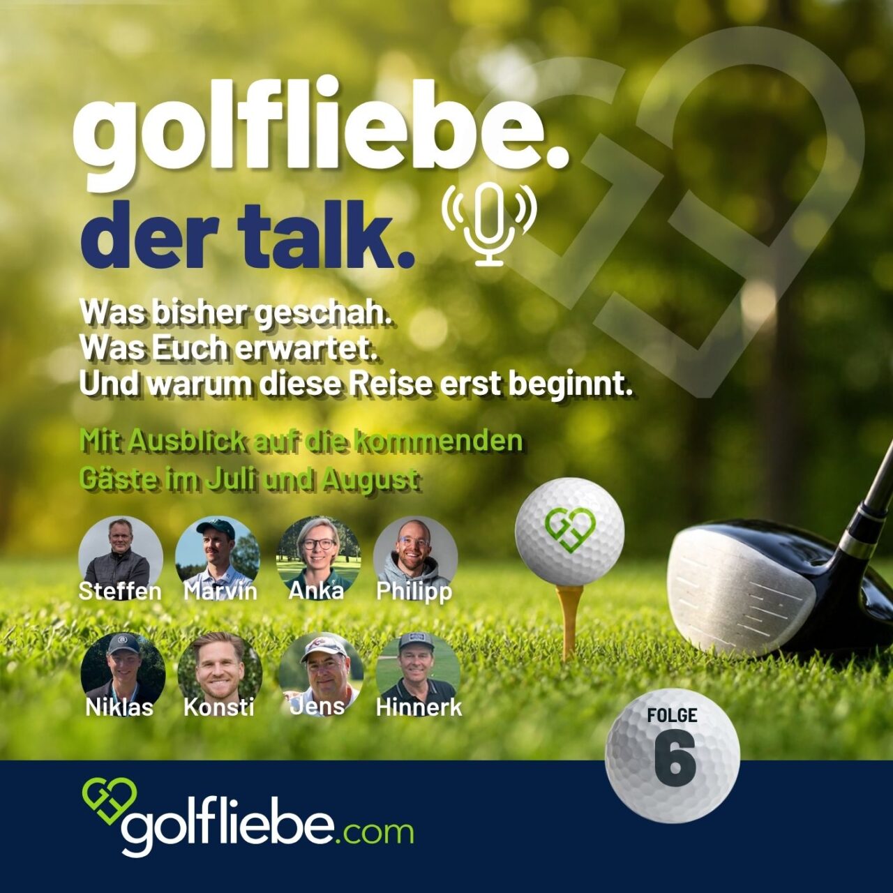 Podcast Folge 6 Vorschau golfliebe. der talk